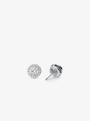 Precious Metal-Plated Sterling Pavé Studs Product Image