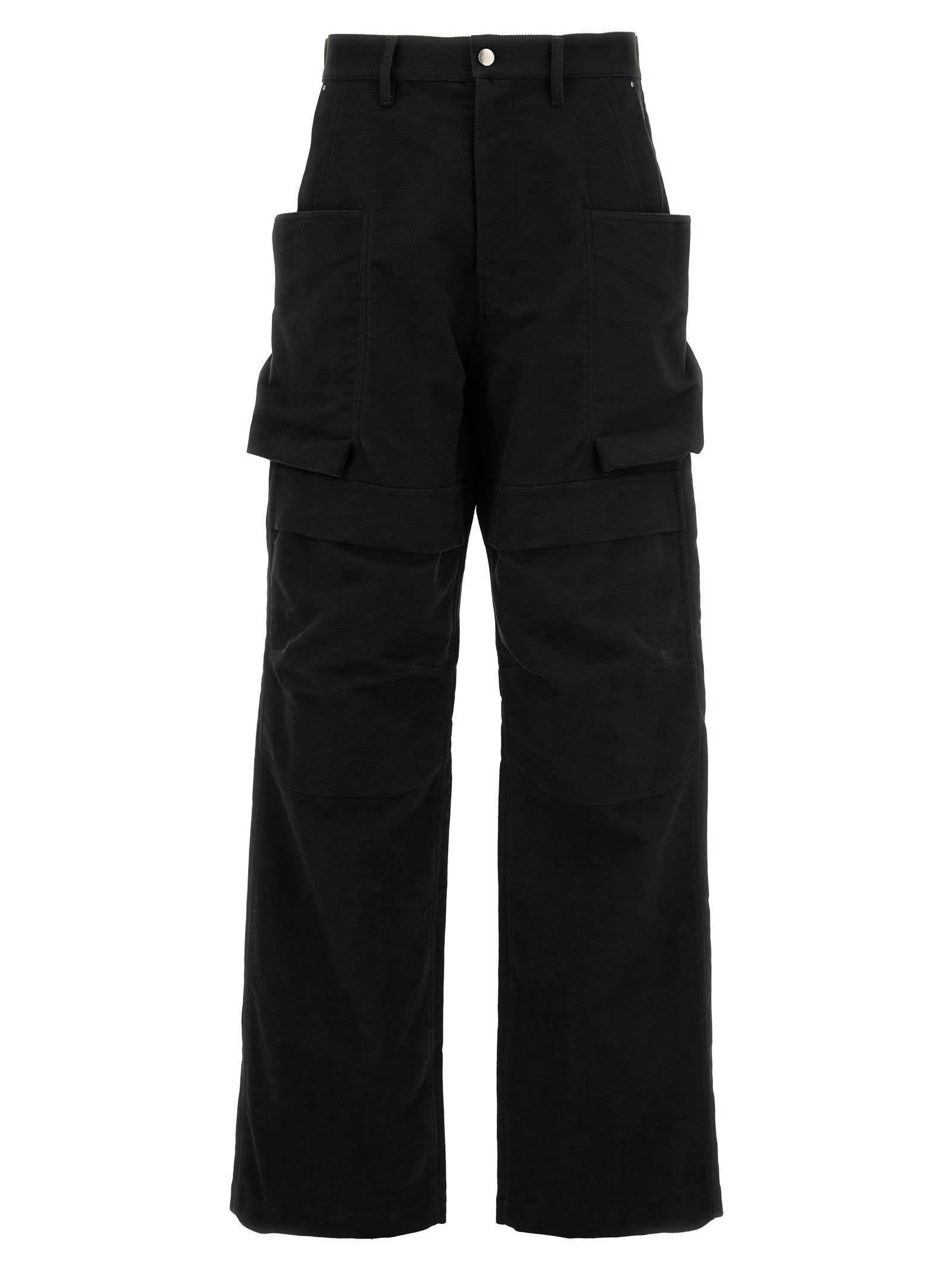 RICK OWENS Stefan Cargo Pants Black Product Image