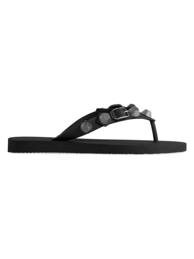 BALENCIAGA Cagole Thong Sandals In Black Product Image