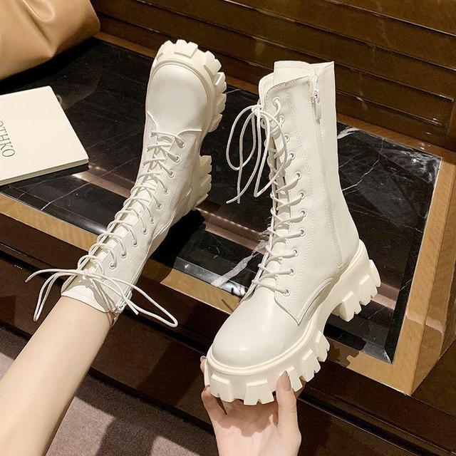 Lace Up Platform Boots Product Image