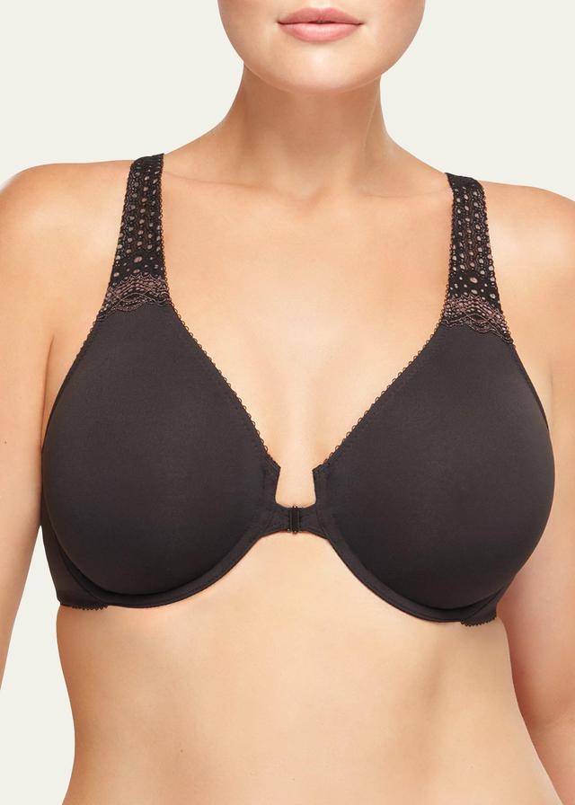 Soft Embrace Front-Close T-Back Full-Cup Bra Product Image