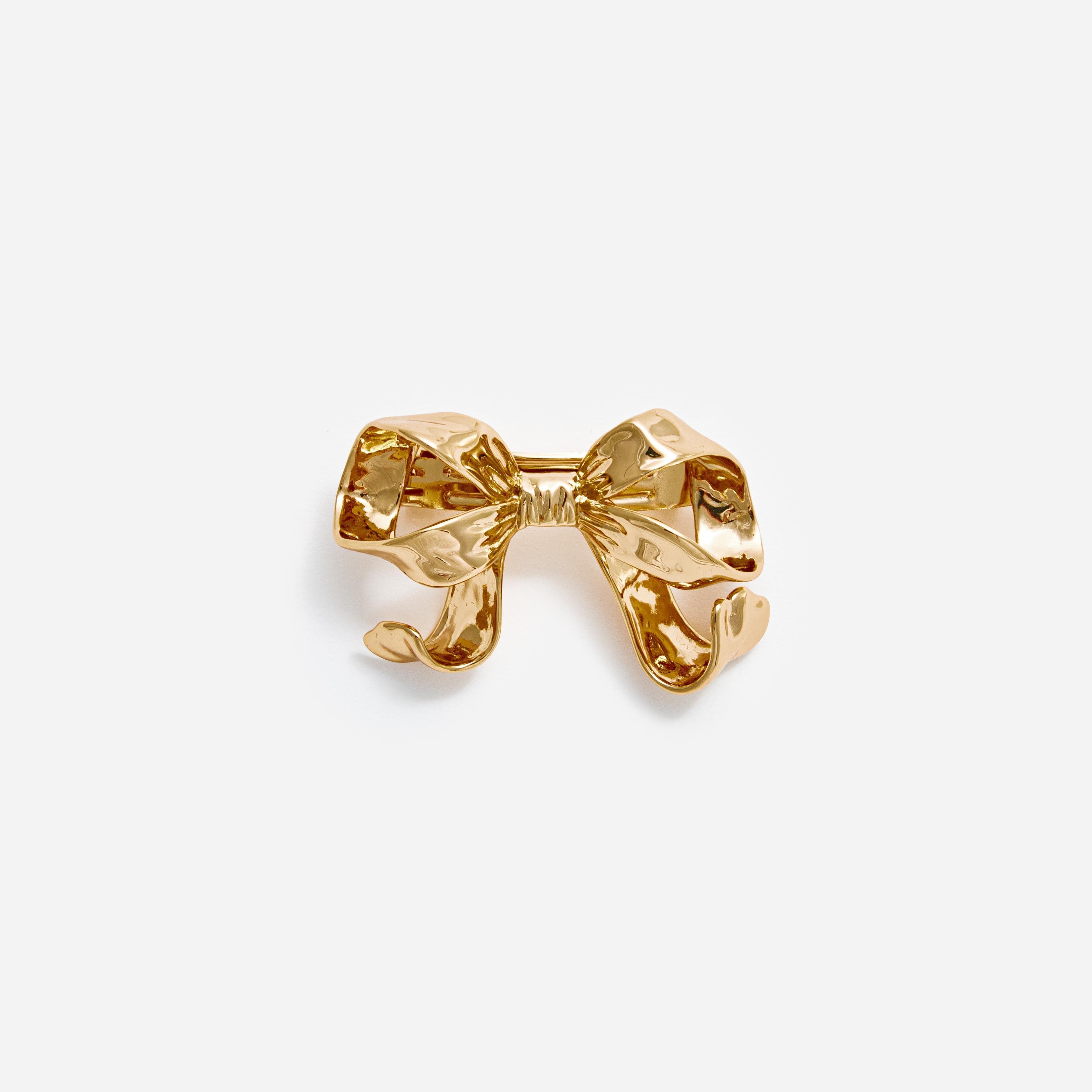 Gold Bow Hair Clip Product Image