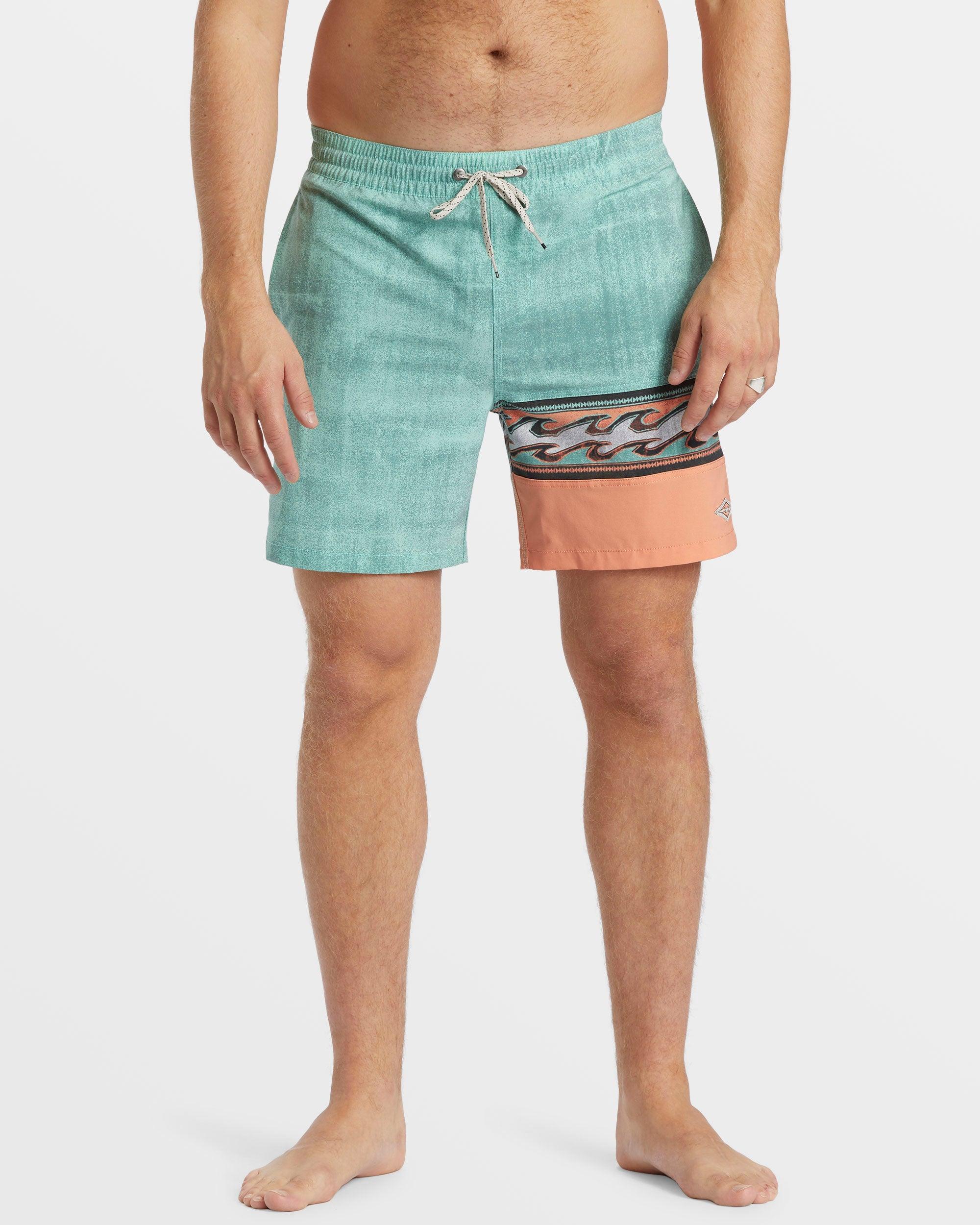 Burleigh Layback 17" Boardshorts - Dusty Teal Male Product Image