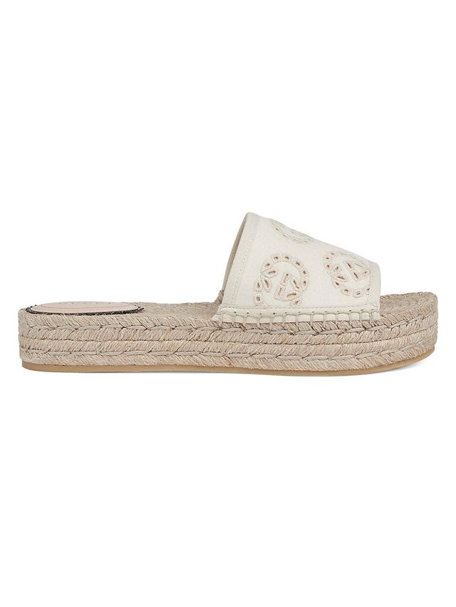 Womens Damita Logo Eyelet Canvas Espadrilles Product Image