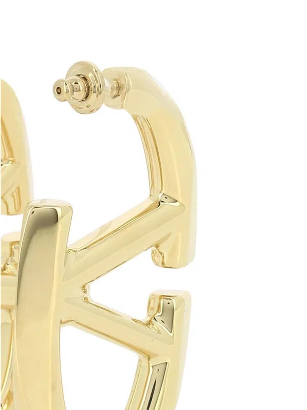 Golden Statement Earrings For Women In 金子 Product Image