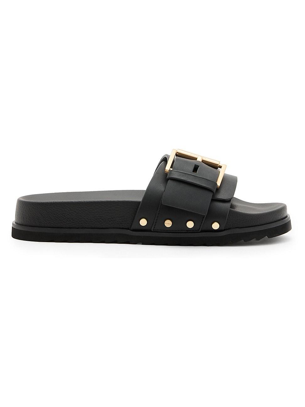 Allsaints Womens Ellie Studded Slide Sandals Product Image