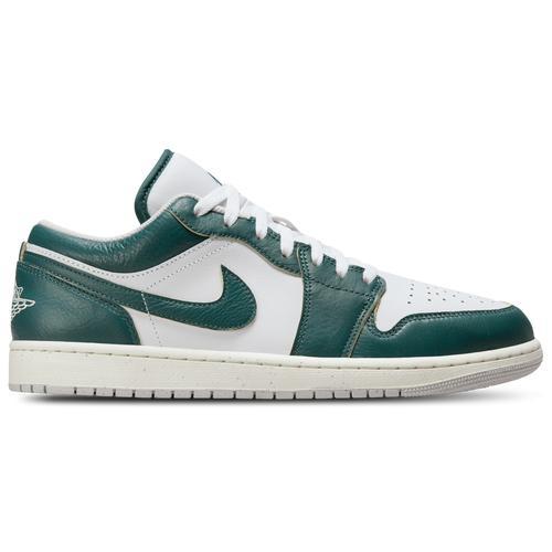 Jordan Mens Jordan AJ 1 Low SE - Mens Shoes White/Oxidized Green Product Image