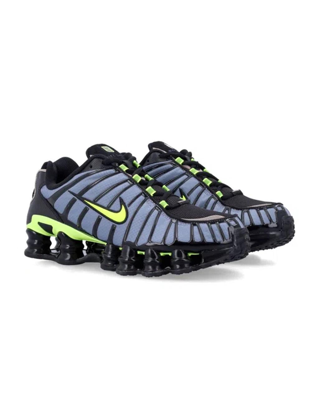 NIKE Mens  Shox Tl In Volt/blue/black Product Image