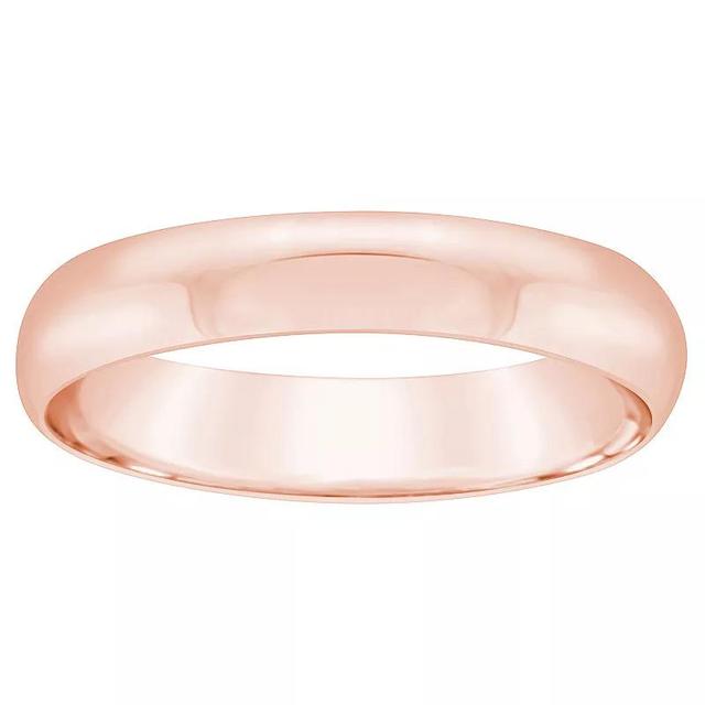 Alyson Layne Mens 14k Rose Gold 4 mm Half Round Wedding Band Product Image