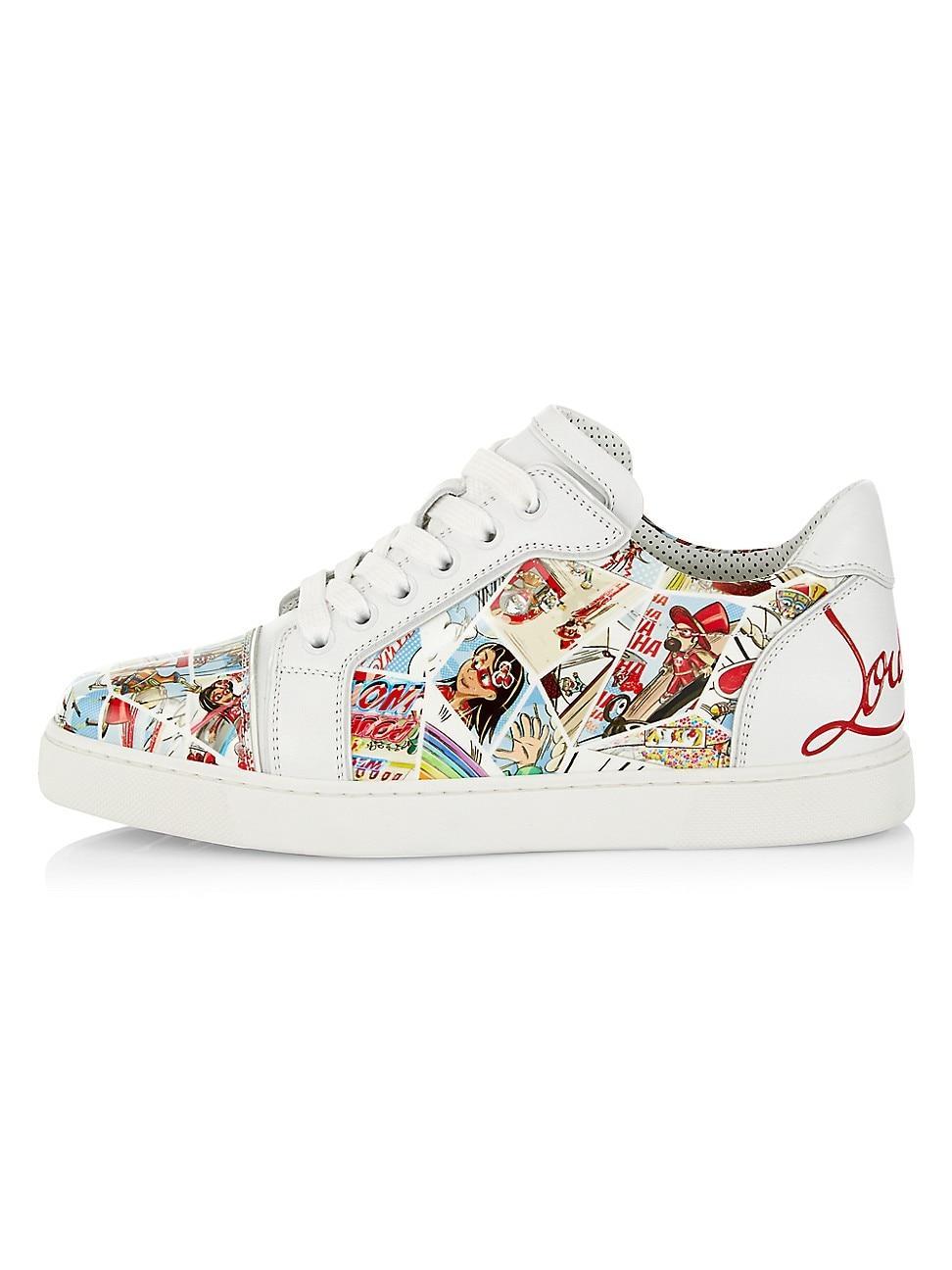 Womens Fun Vieira Comic-Print Low-Top Sneakers Product Image