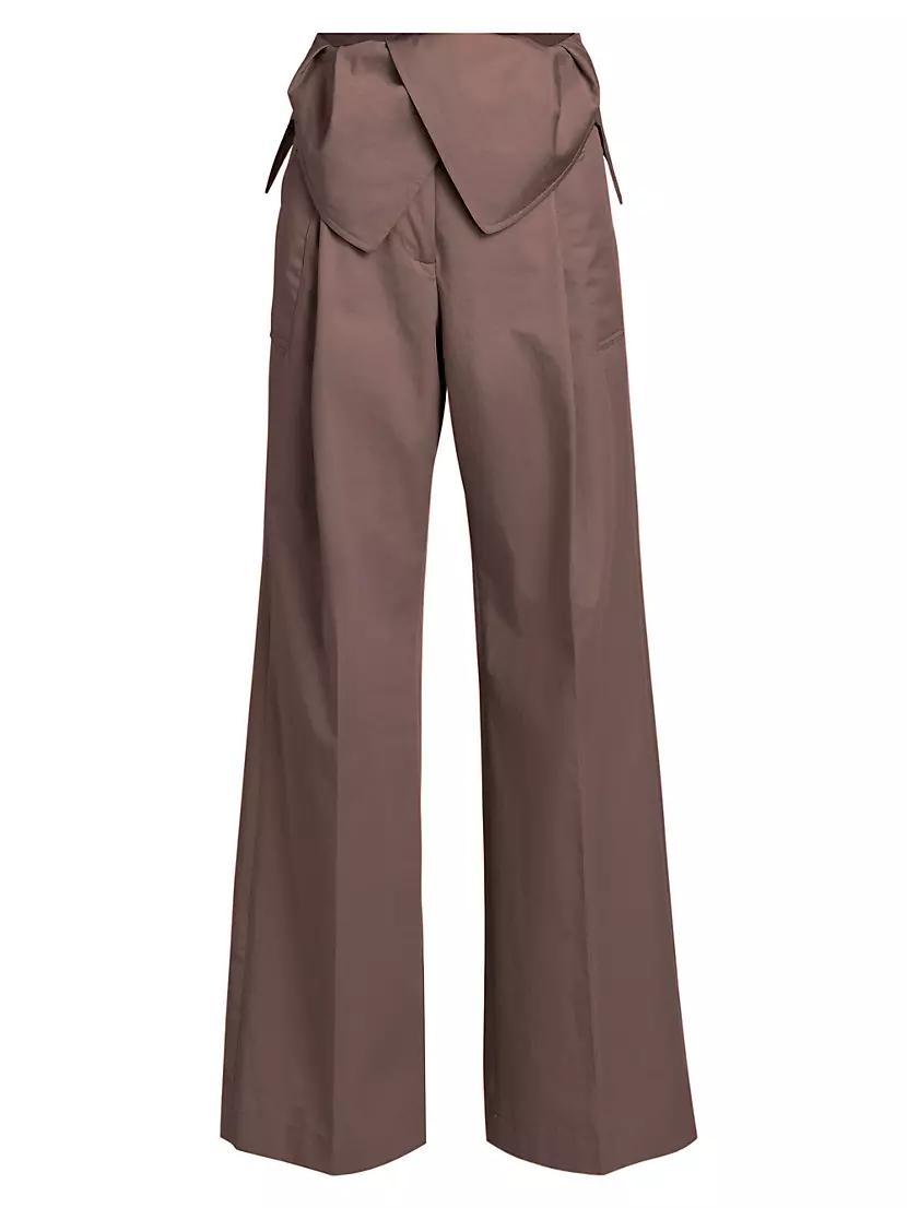 Foldover Cotton Trousers product image