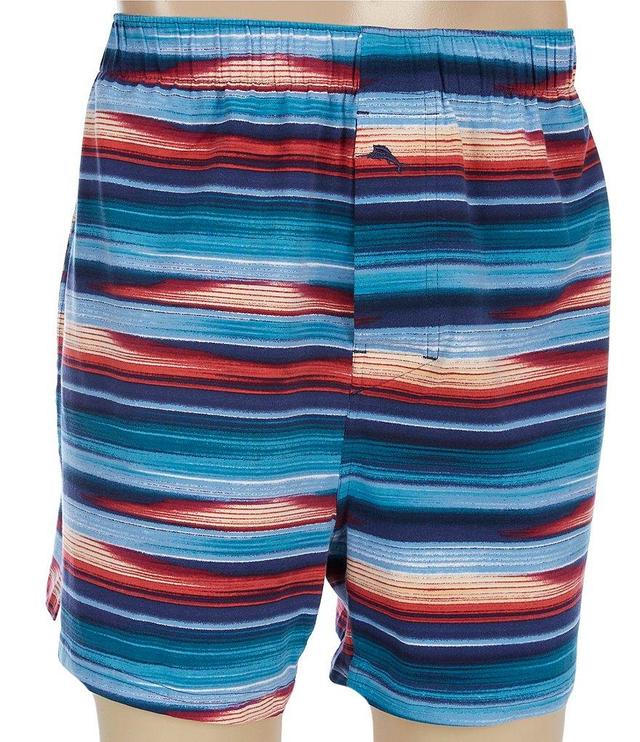 Tommy Bahama Multi Stripe 4 1/4#double; Inseam Knit Boxers Product Image