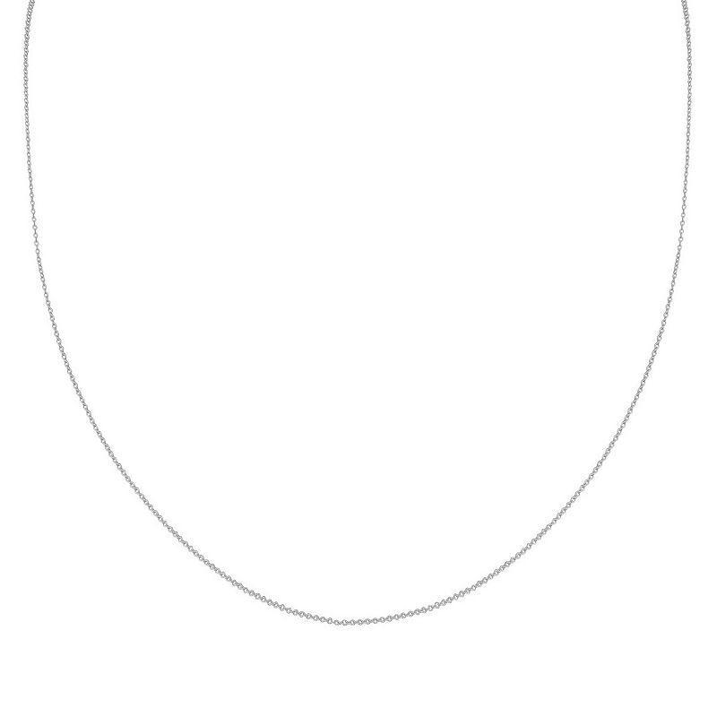 14k Gold Oval Link Chain Necklace, Womens White Product Image