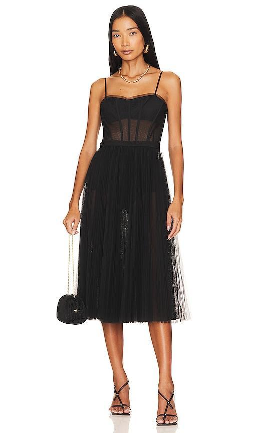 Sheer Corset Midi Dress product image