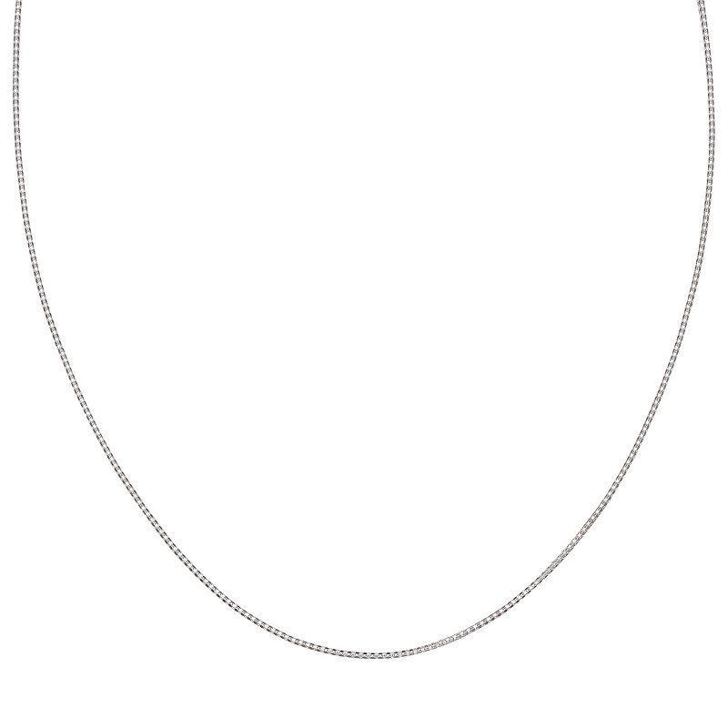 Sterling Silver Popcorn Chain Necklace - 24 in., Womens Grey Product Image