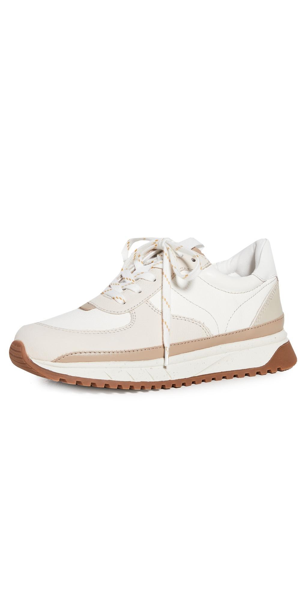 Madewell Kickoff Trainer Sneakers in Neutral Colorblock Leather Antique Cream Multi 5 Product Image