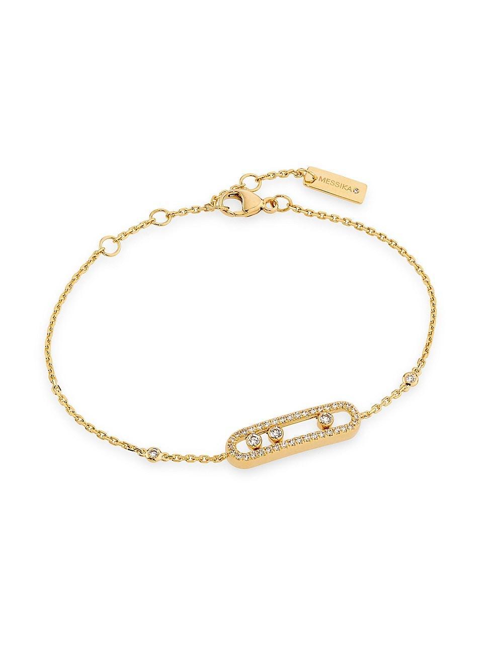 Womens Move Classic 18K Yellow Gold & 0.29 TCW Diamond Bracelet Product Image