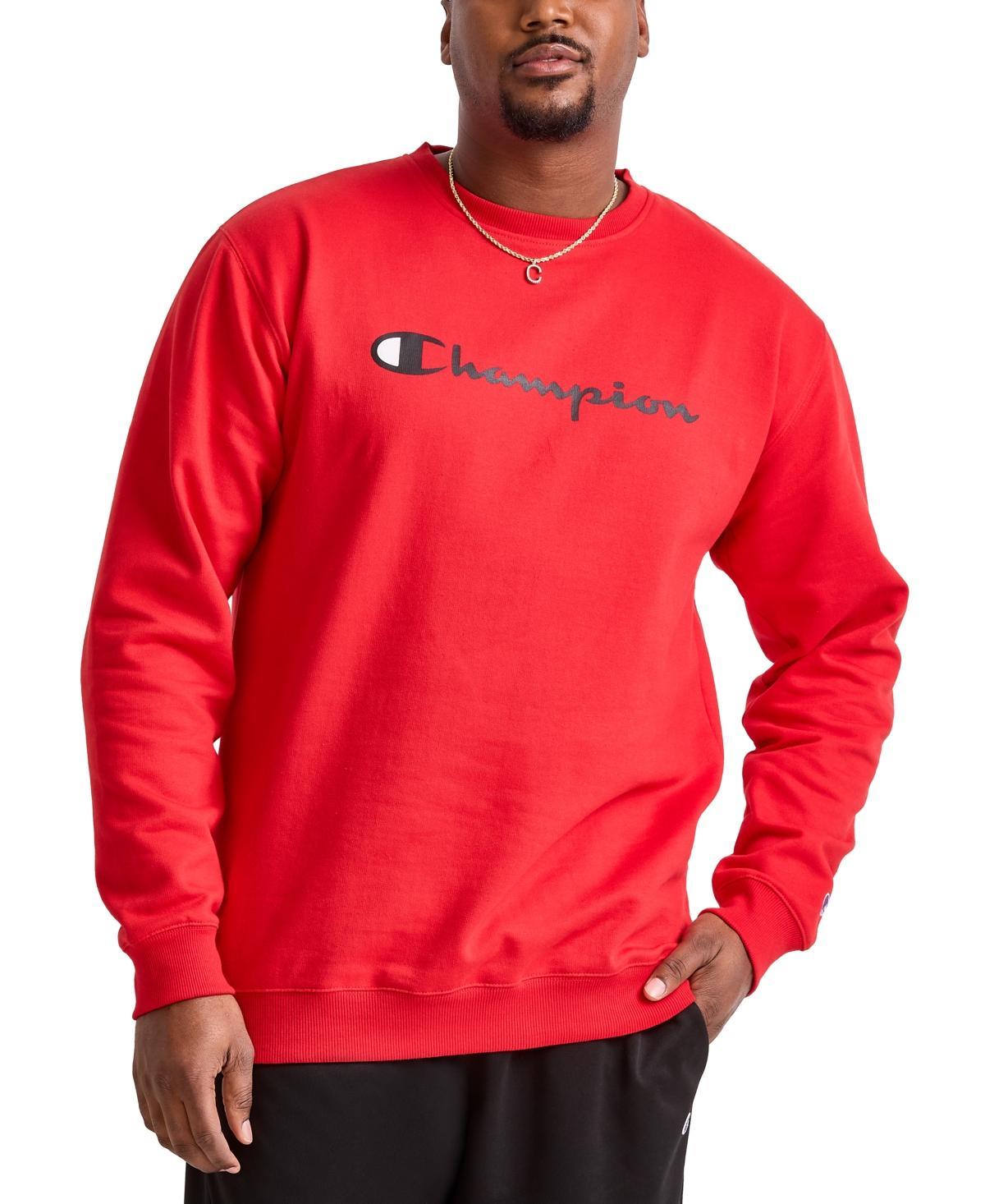 Champion Mens Big & Tall Powerblend Logo Graphic Fleece Sweatshirt Product Image