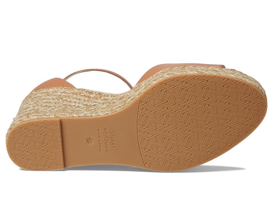 Stuart Weitzman Nudistcurve Espadrille Wedge (Tan 1) Women's Shoes Product Image