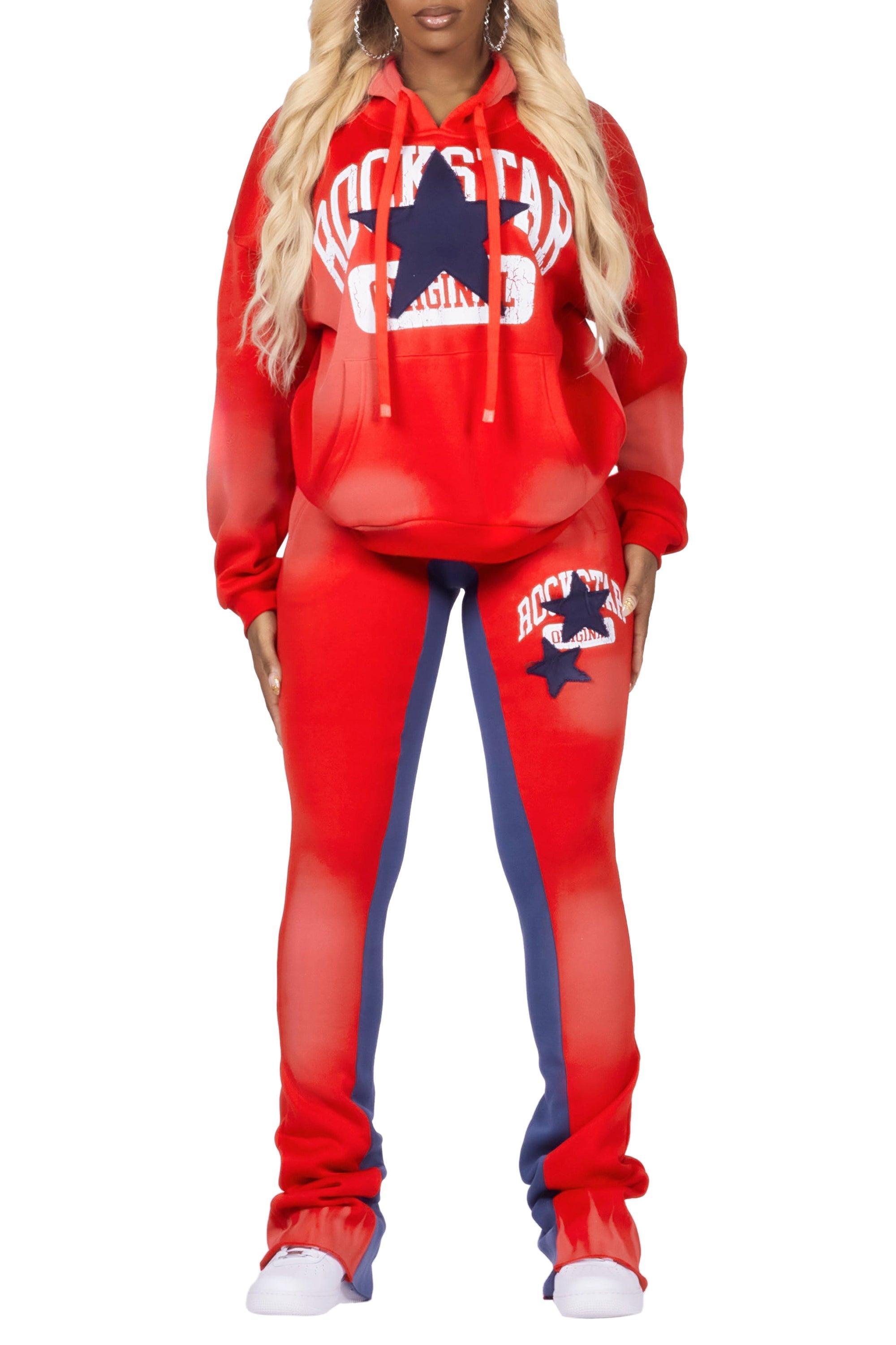 Donique Red Super Stacked Trackset Female Product Image