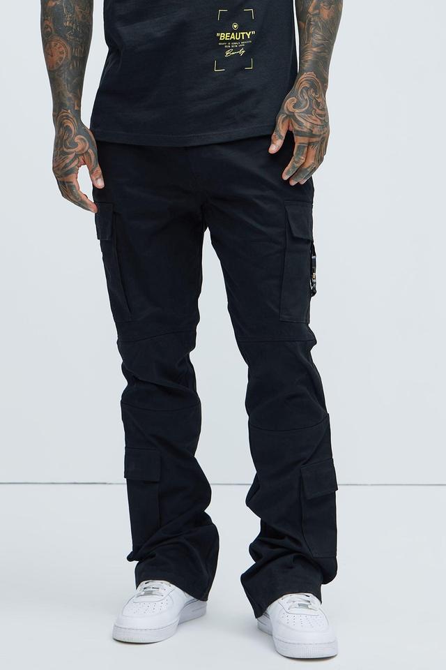 Nikko Slim Flare Pants - Black Product Image