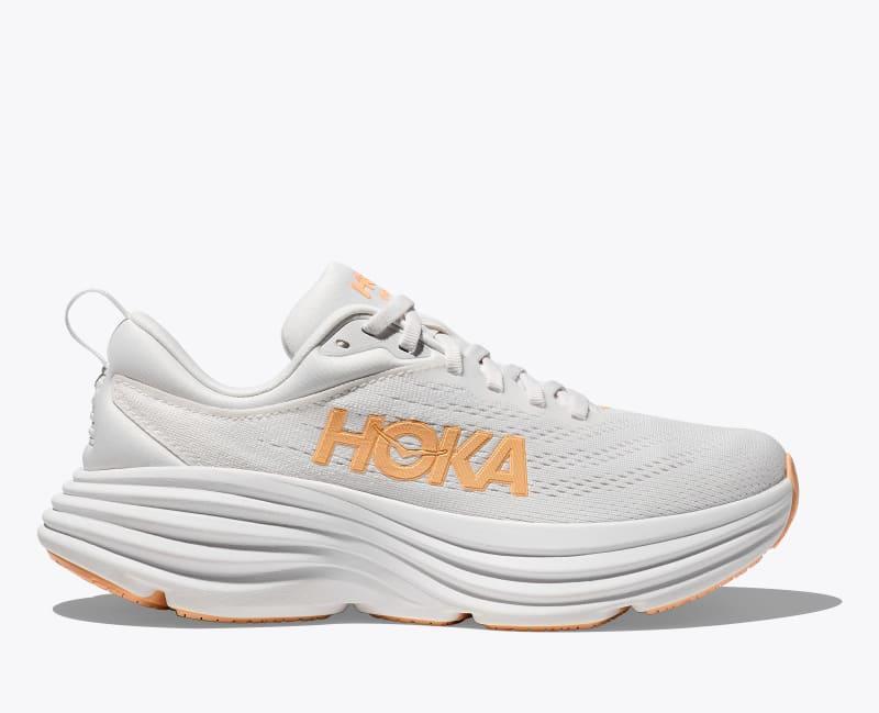 Hoka One HOKA Women's Bondi 8 Shoes in Shell Coral/Peach Parfait, Size 8.5 Product Image