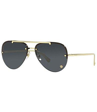 Versace Brow Bar Aviator Sunglasses, 60mm Product Image