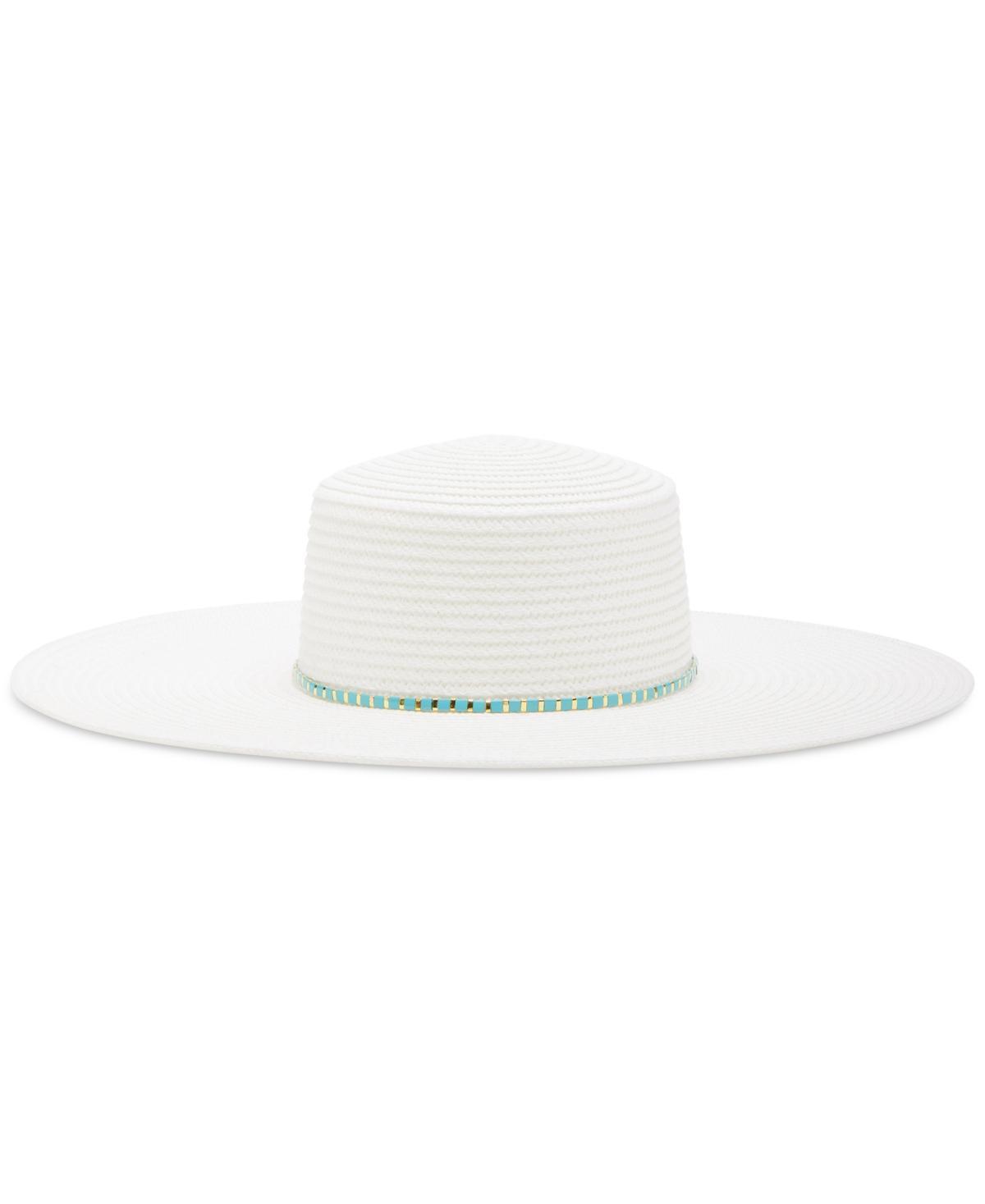 Steve Madden Womens Enamel Beaded-Trim Floppy Hat Product Image