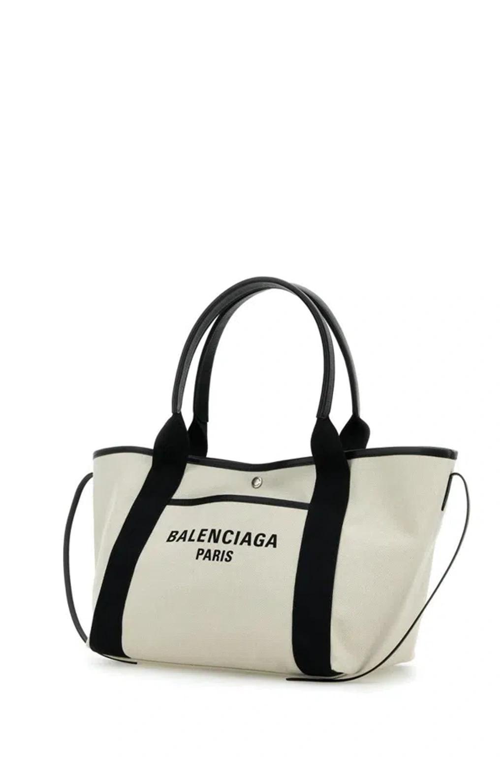 BALENCIAGA Navy Revamp Tote S-tu Nd  Female In Beige Product Image