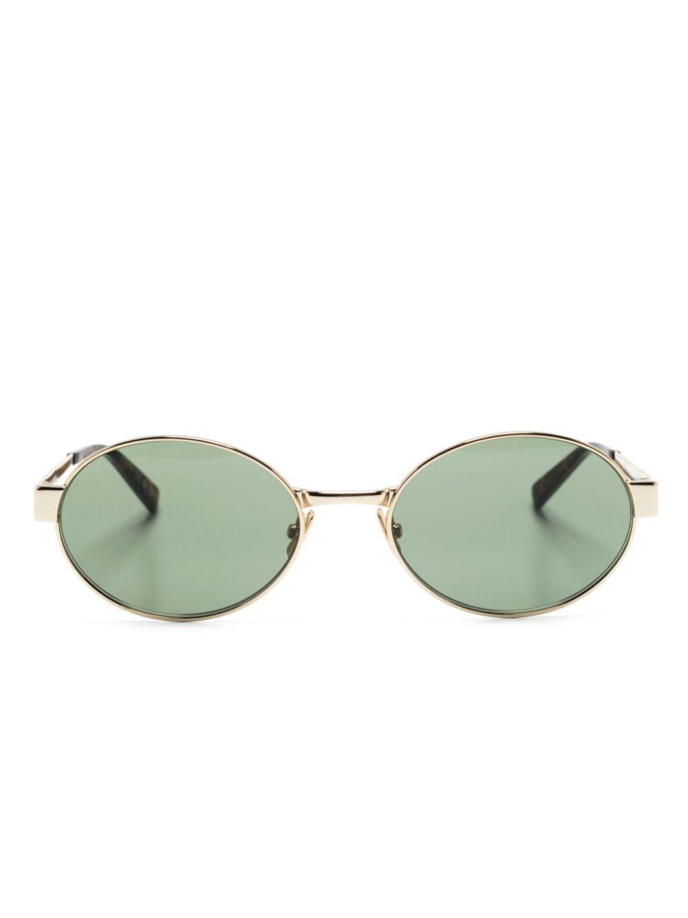 692 Oval-frame Sunglasses In Gold Product Image