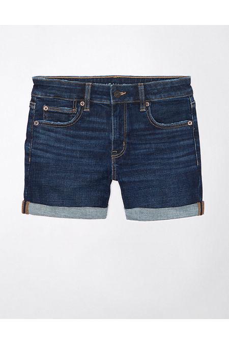 AE Next Level Low-Rise Denim Midi Short Women's Product Image