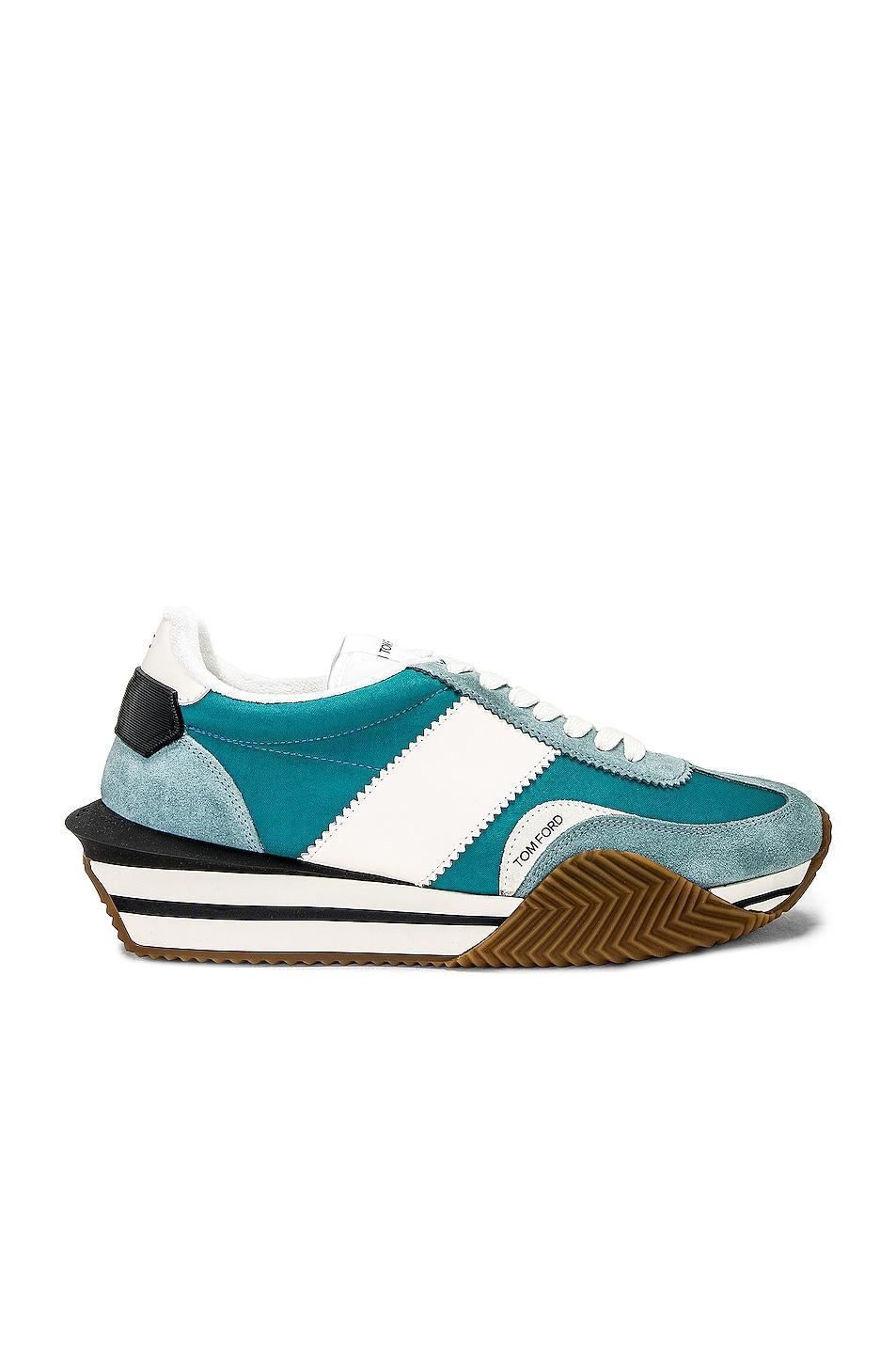 TOM FORD Low Top Sneakers in Teal Product Image