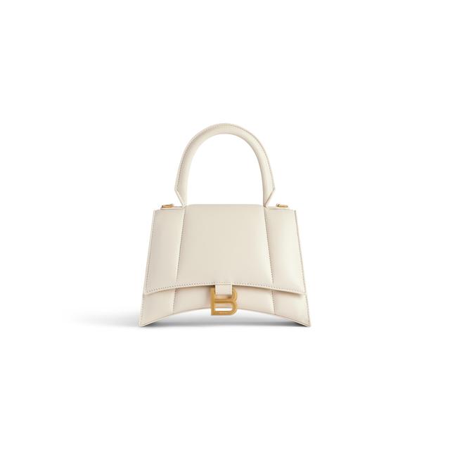 Women's Hourglass Small Handbag in Light Beige Product Image