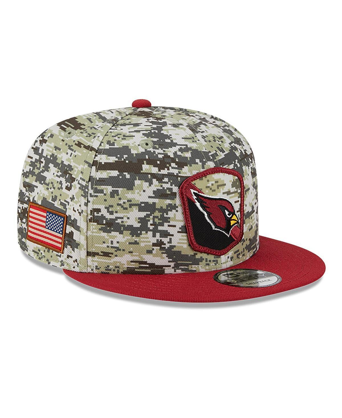 Mens New Era Camo Arizona Cardinals 2023 Salute To Service 9FIFTY Snapback Hat - Camo Product Image