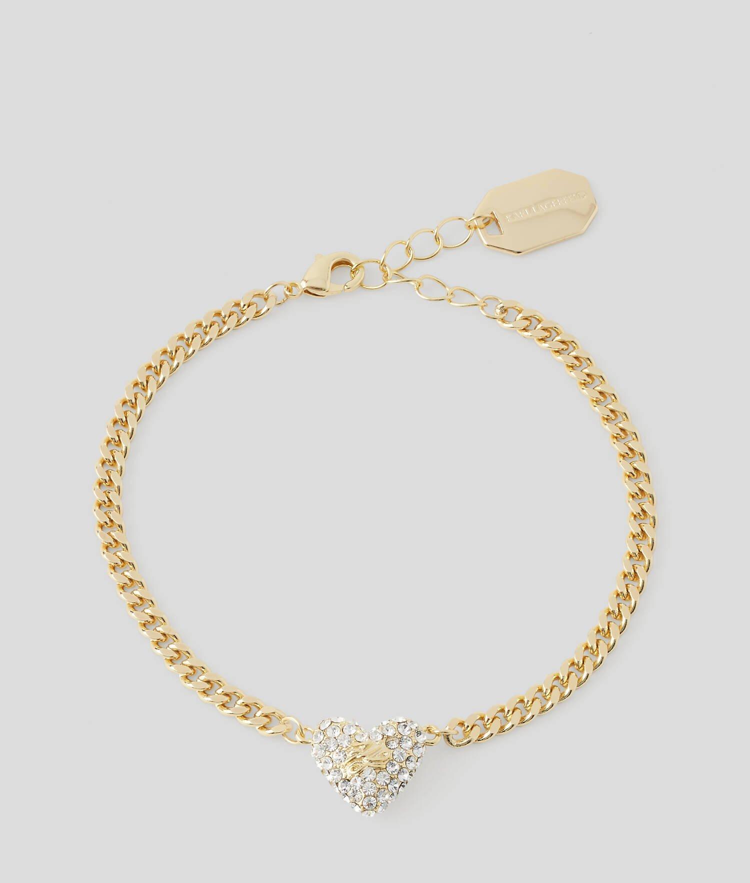 K/HEART PAVÉ CHARM BRACELET Product Image