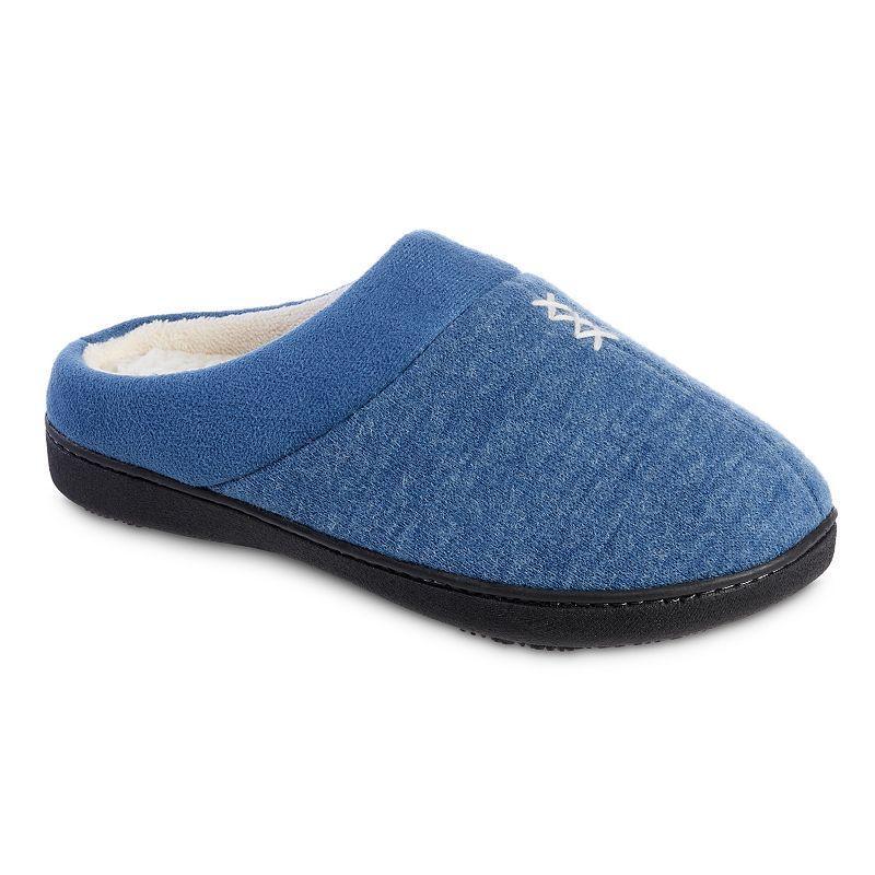 isotoner Marisol Microsuede & Heathered Womens Hoodback Slippers Product Image