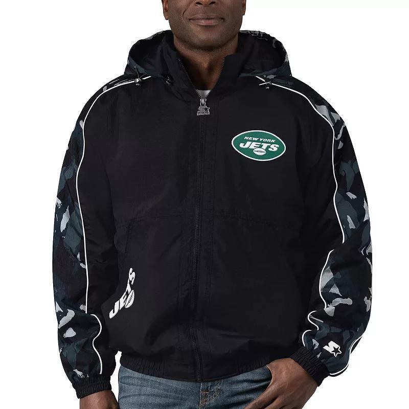 Mens Starter New York Jets Thursday Night Gridiron Full-Zip Hoodie Product Image