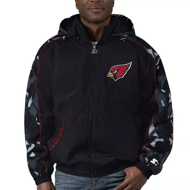 Mens Starter Arizona Cardinals Thursday Night Gridiron Full-Zip Hoodie Product Image