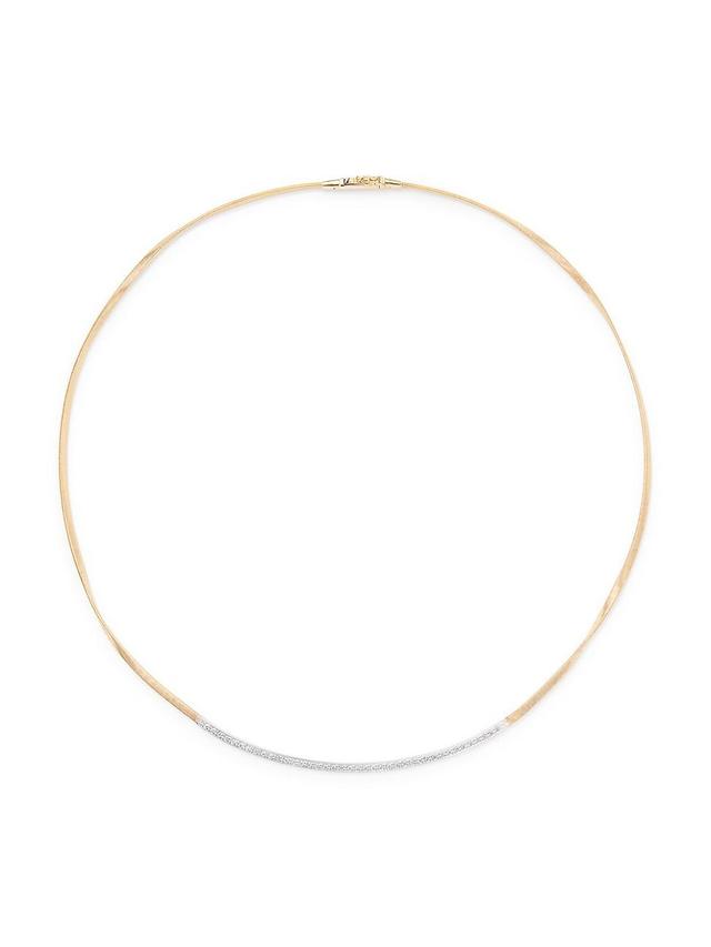 Womens Marrakech Two-Tone 18K Gold & 0.32 TCW Diamond Collar Necklace Product Image