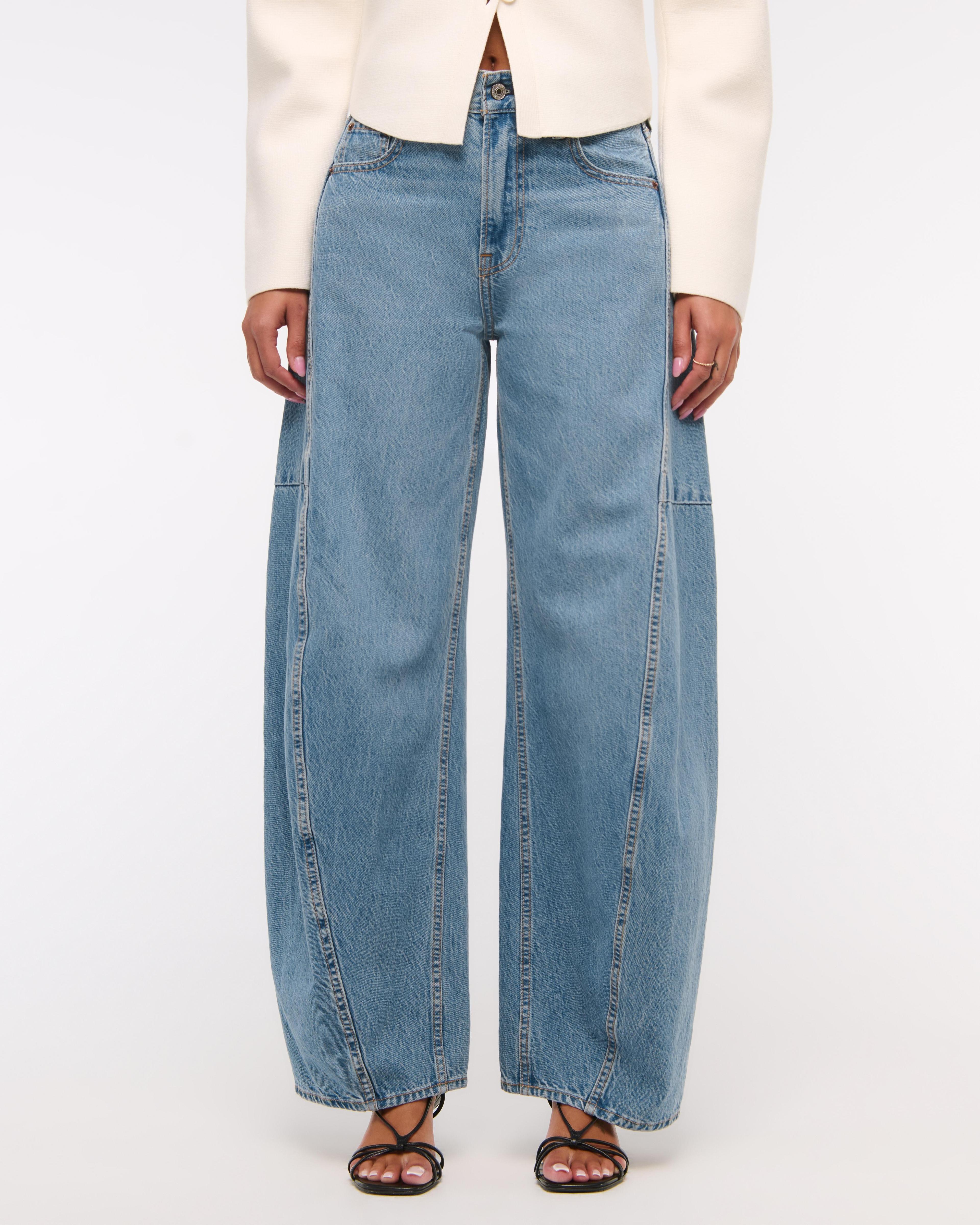 Mid Rise Ultra Barrel Jean Product Image