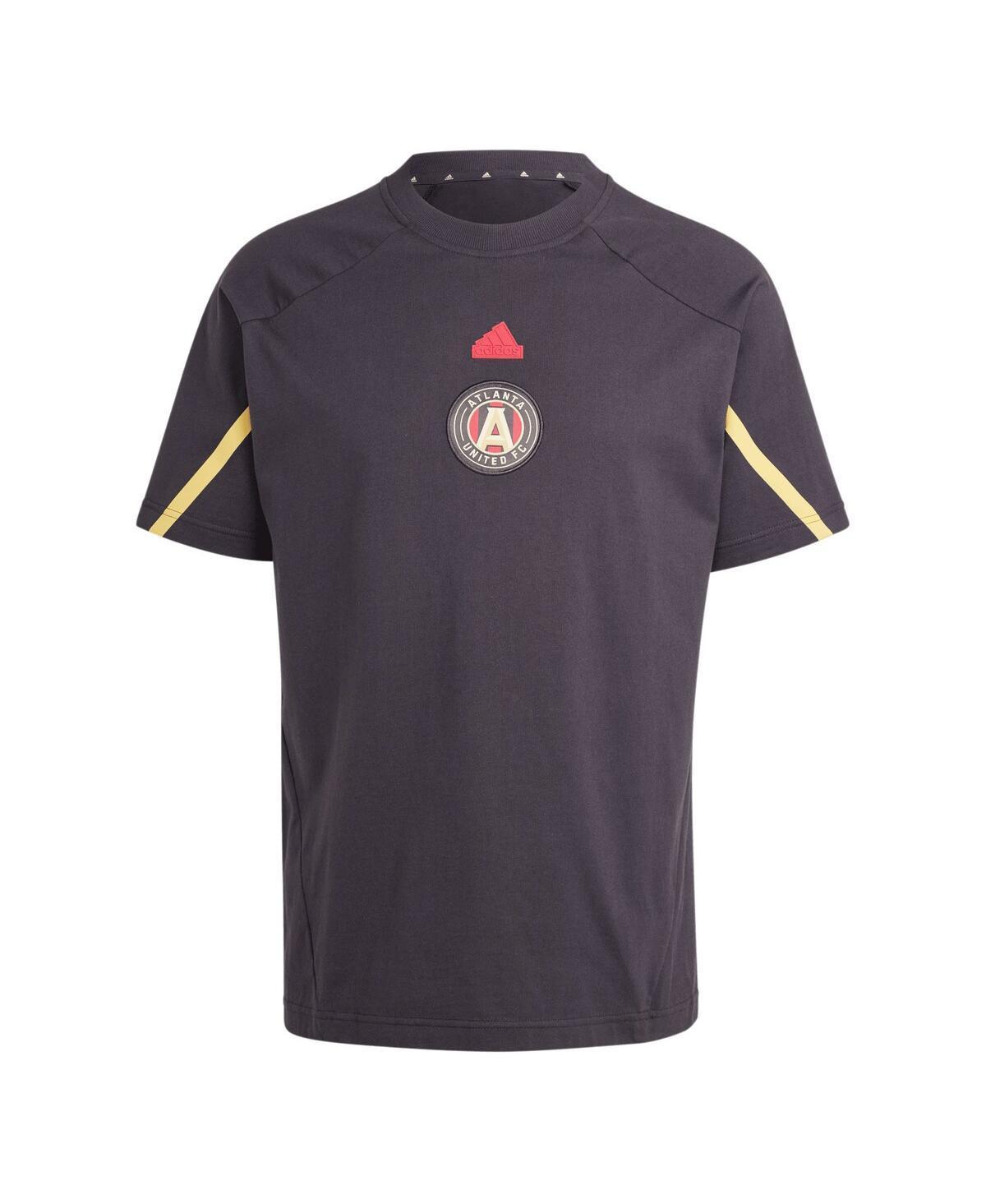 Mens adidas Black Atlanta United Fc 2024 Travel Raglan T-shirt Product Image