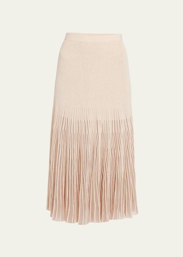 Womens Emilia Ultrafine Knit & Tulle Maxi Skirt Product Image