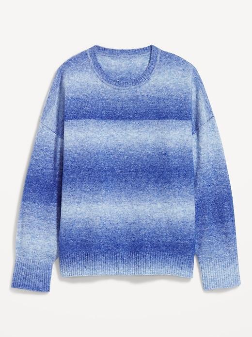 Cozy Crew-Neck Ombré Sweater Product Image