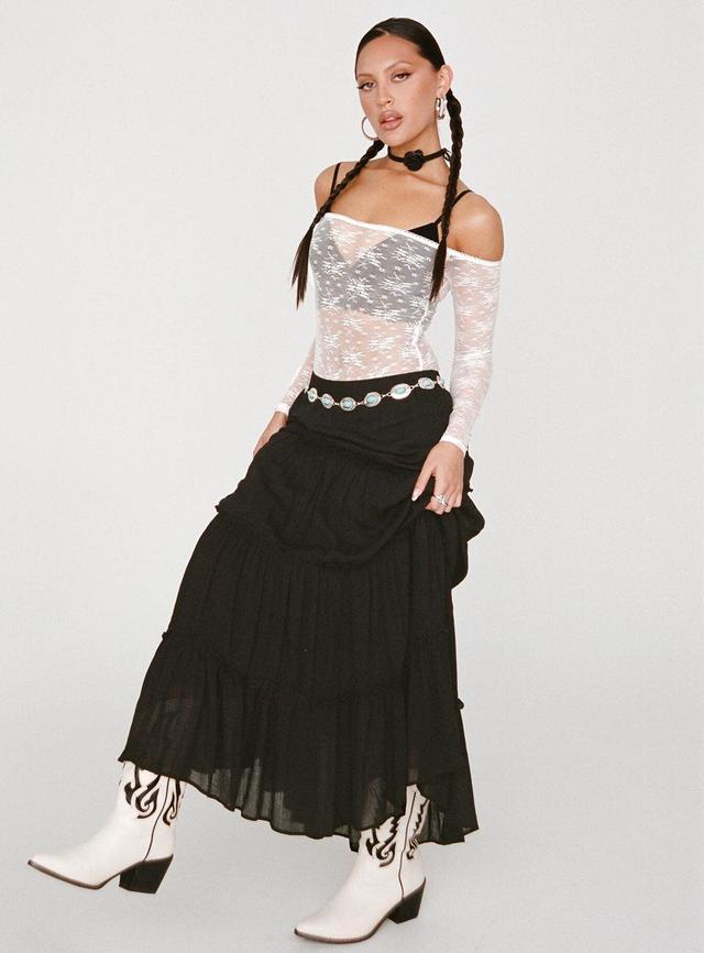 Miriah Maxi Skirt Black Product Image