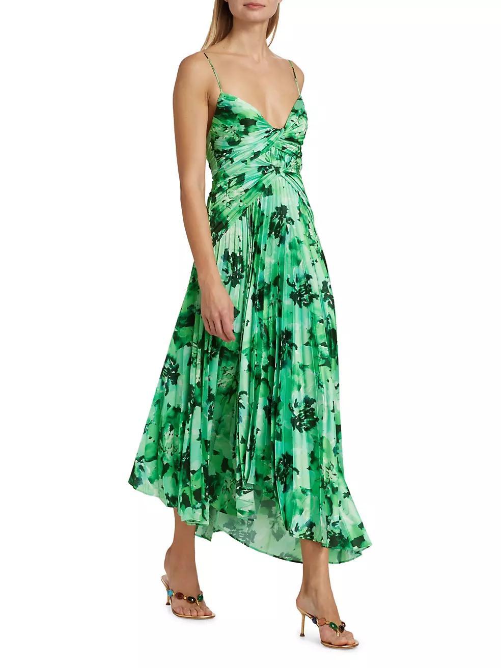 Lancashire Pleated Floral Midi-Dress Product Image