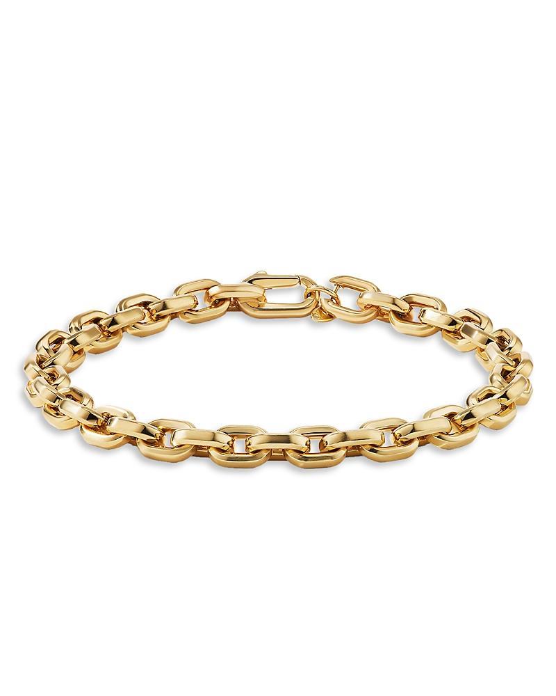 Mens 18K Yellow Gold Deco Link Bracelet Product Image