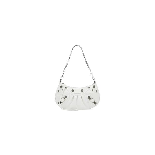 Women's Le Cagole Mini Bag With Chain in White Product Image