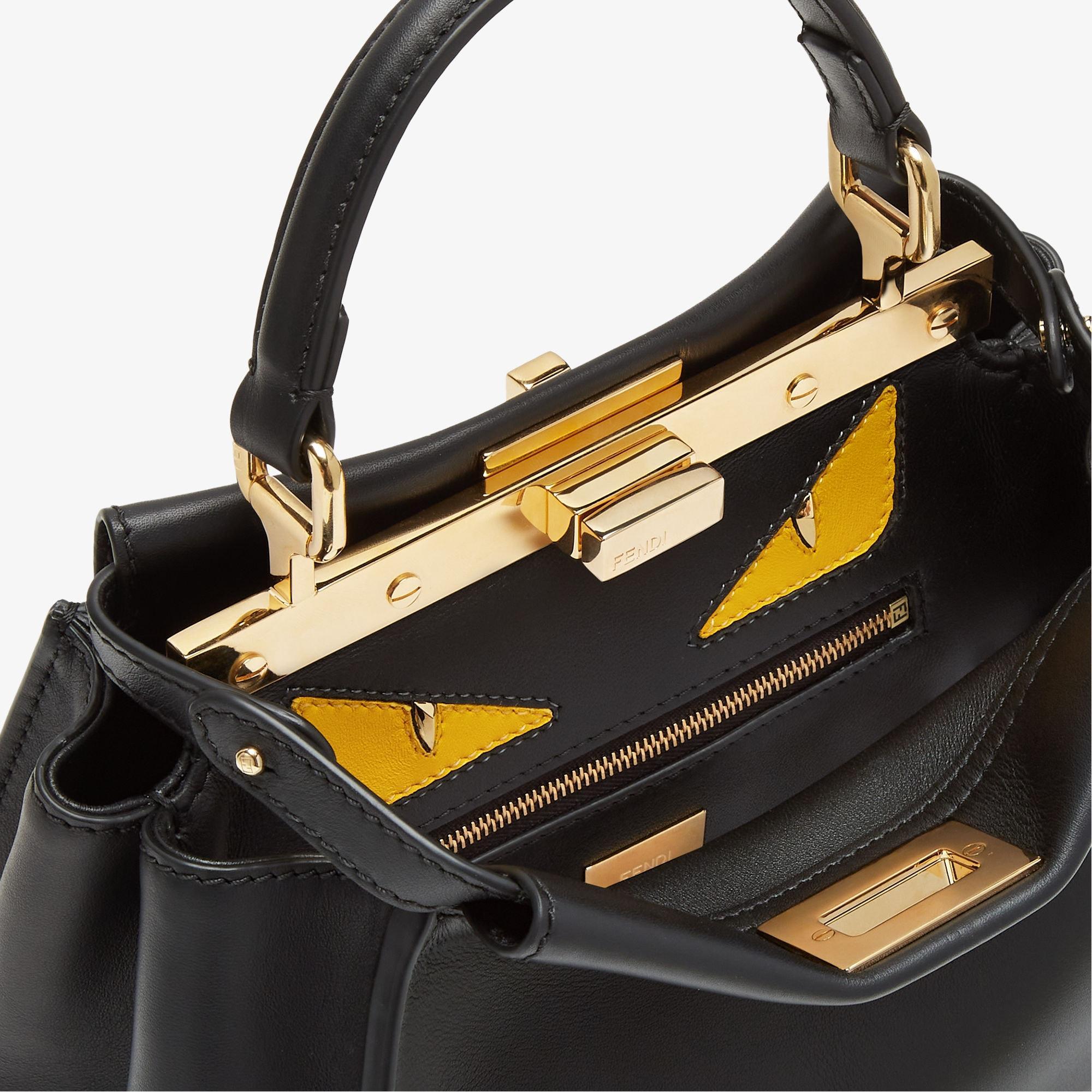 Peekaboo MiniLunar New Year black leather bag Product Image