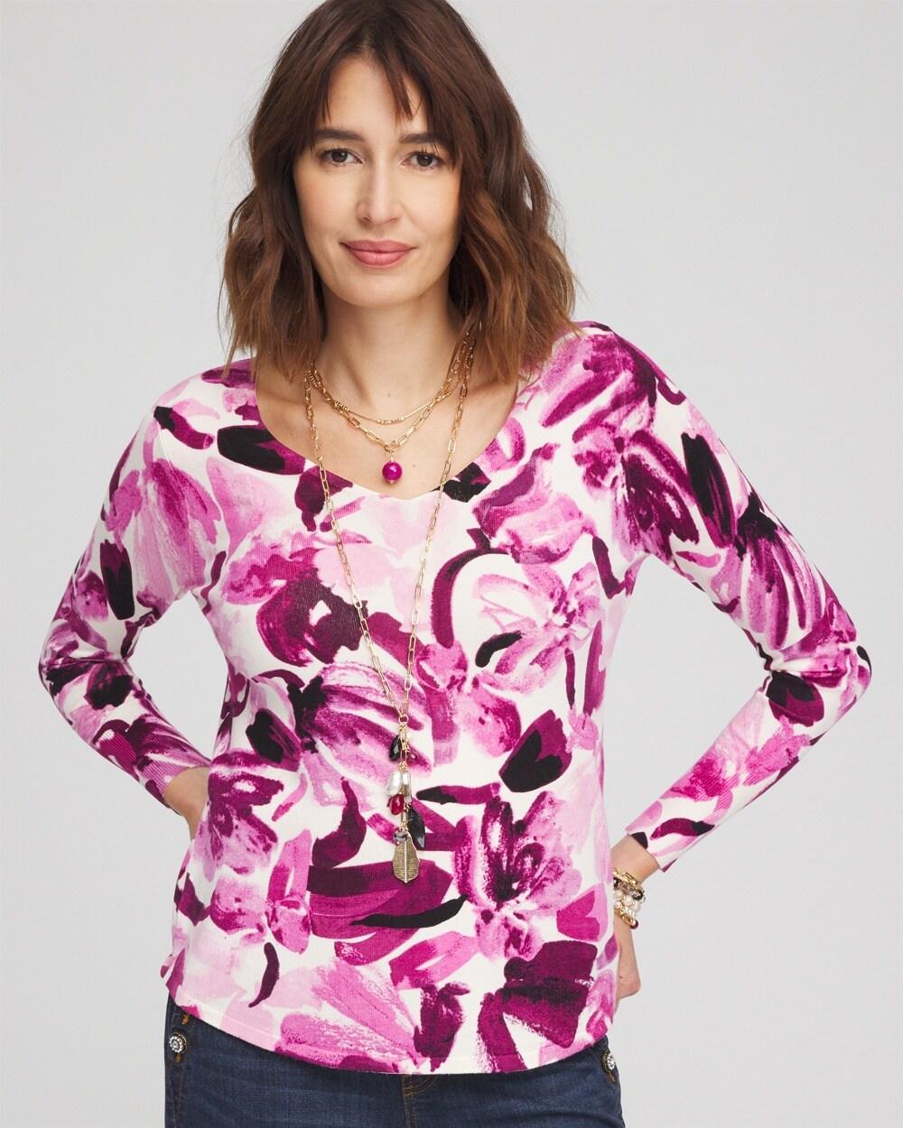 Blooms V-Neck Pullover Sweater product image