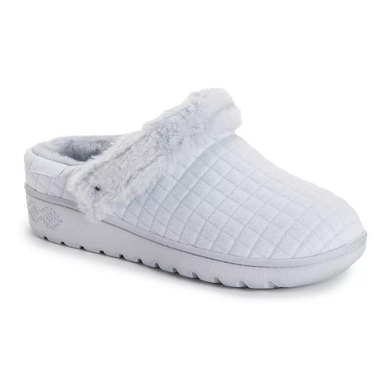 MUK LUKS Quianna Lori Womens Clogs White Blue Product Image